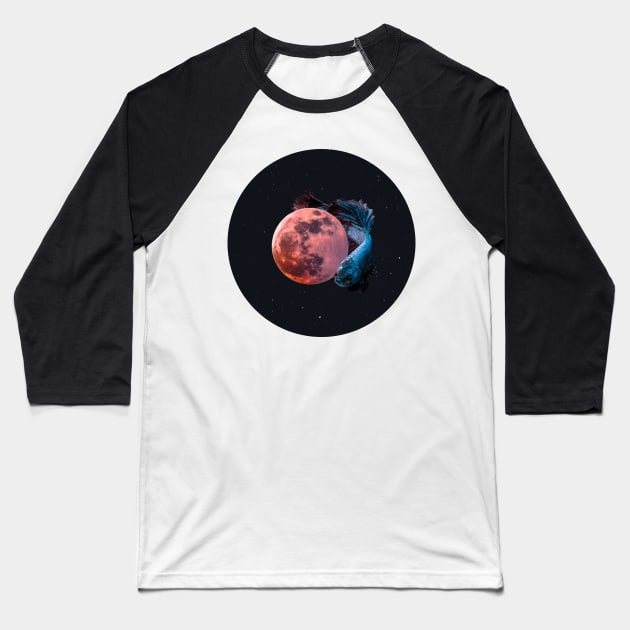 Moon Guardian Baseball T-Shirt by PlanetWhatIf